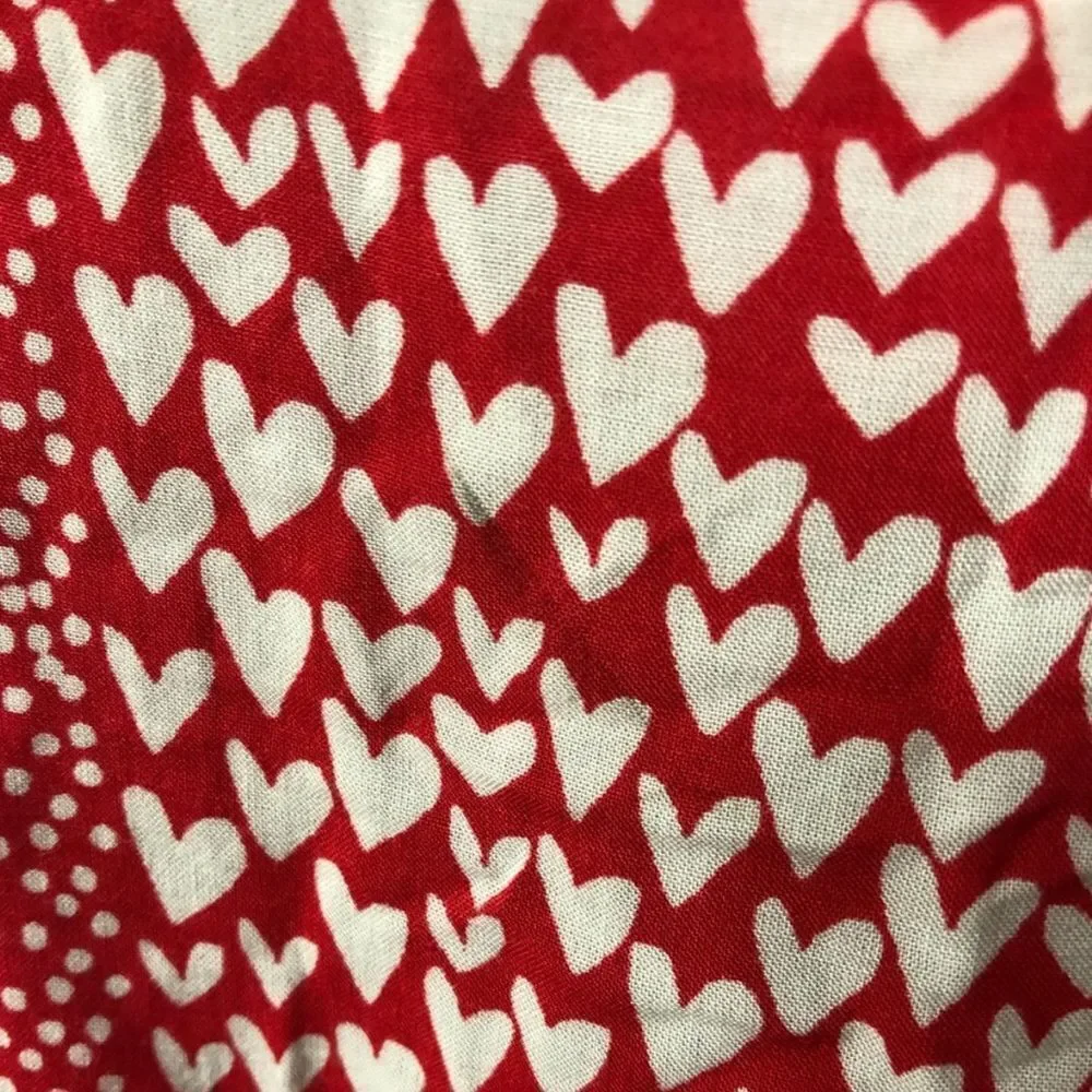 Victoria’s Secret Red Heart Print Kimono Robe One Size OS